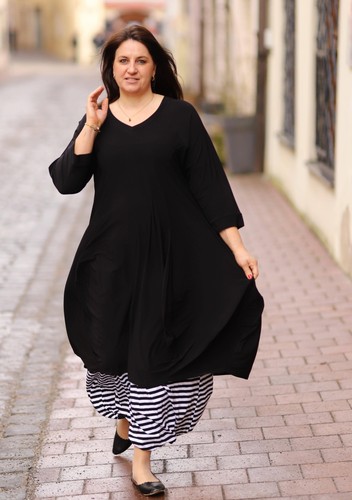 Magna lagenlook ballon kleid - ballon,