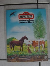 Sesamstrasse - Klebebilderalbum  aus den  70 er Jahren"Unsere Tiere"komplett