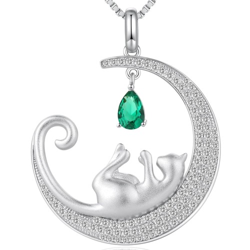 Katzenkette halskette silber - halskette,