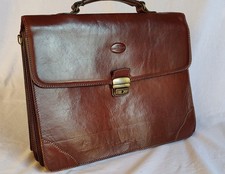 elegante LEDER-AKTENTASCHE -