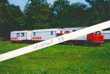 Zirkus-Foto DDR Oldtimer VEB IFA LKW  W 50 Koffer mit 2 Wagen Circus Aeros