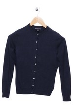 Brooks Brothers Damen Strickjacke Gr. 38/M Blau Casual Klassisch Cardigan