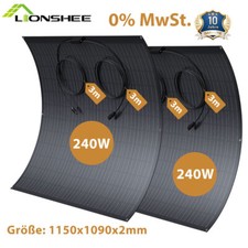 480W FLEXIBEL SOLARMODUL | PV SOLARPANEL FÜR WOHNMOBIL CAMPING BALKONKRAFTWERK