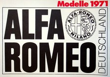 Alfa Romeo 1750 GT Veloce Spider 1300 Fast Back Montreal 2.6 Coupe Prospekt 1971