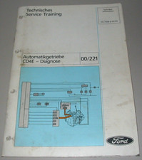 Werkstatthandbuch Ford Mondeo Automatikgetriebe CD4E Diagnose Stand 03/1993