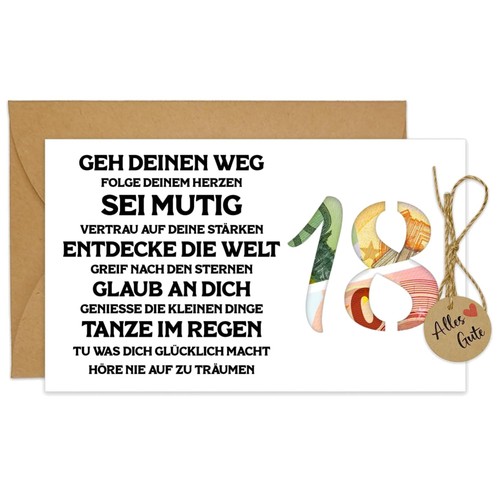 Geldgeschenkkarte - , 18