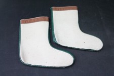 alte Stiefeleinlage Filz Gr. 42 Winter Gummistiefel Socken Füßlinge