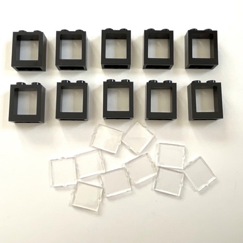 Lego fenster mit glas 1x2x2 - 10,