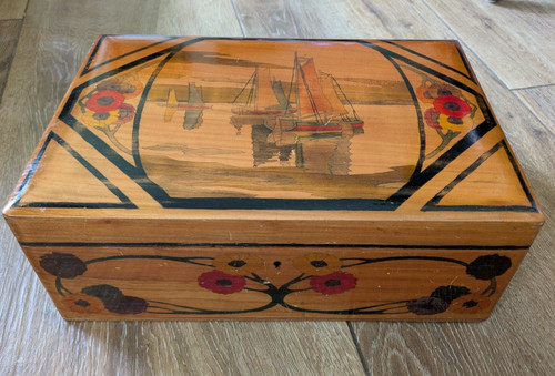Antik jugendstil schatulle - antik,