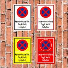 Schild feuerwehr ausfahrt tag - schild,