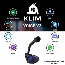 KLIM Voice V2 Tischmikrofon PC & MacOS & PS4 schwarz/blau
