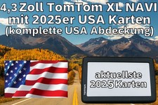 4,3 Zoll TomTom XL Navi mit neuen USA Karten 2025 für Urlaub Navigationsgerät