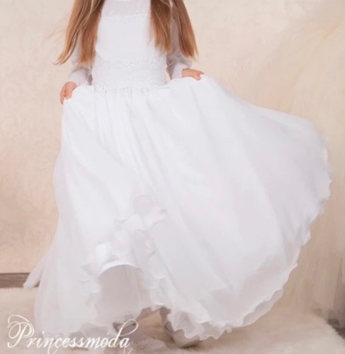 Kommunionkleid aus satin - kommunionkleid, und