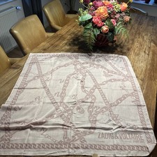 ZADIG & VOLTAIRE Parfums FOULARD SCARF Tuch Schal 90cm x 90cm neu