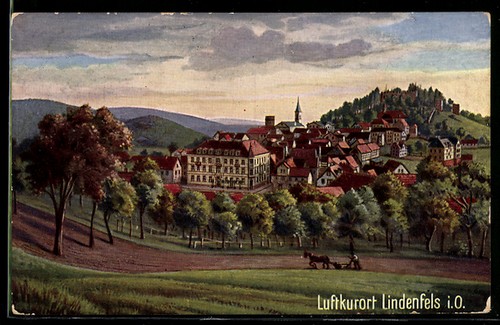 Ansichtskarte lindenfels - ansichtskarte,