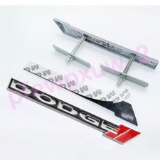 1x Für Dodge Kühlergrill Abzeichen Plakette Emblem Metallaufkleber Logo Schwarz