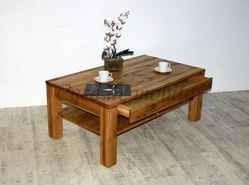 Massivholz couchtisch mit - massivholz,