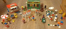 playmobil Konvolut 80iger/90iger: Western, Imbiss, Zirkus, Krankenstation