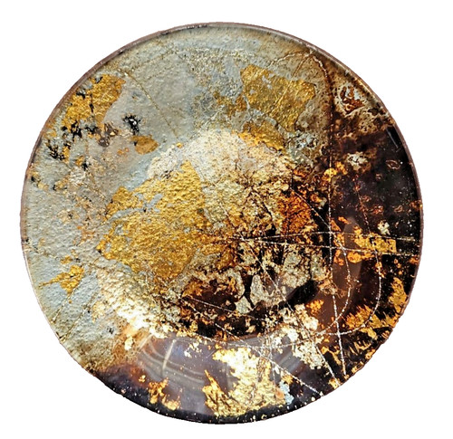 Vintage glas dekoteller cm - glas, 14