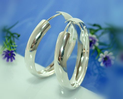 Creolen silber 925 ohrringe - creolen,
