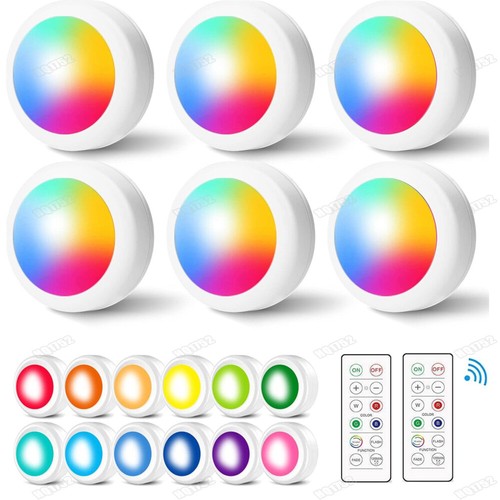 Rgb unterbauleuchte led - 6x,