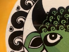 SMF Keramik handbemalt antik, 4 Stück gut erhalten etwa 1900, Porzelan