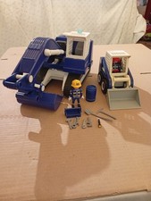 Playmobil THW Kettenbagger Blau & Bobcat mit Zubehör
