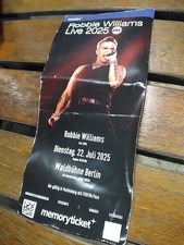 Robbie Williams Konzert  Berlin 22.07.2025 Memory Ticket Hardticket Gebraucht