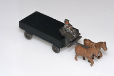 Wiking Pferdewagen 4. Version schwarzgrün Drahtachser