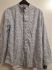 Hemd Bernd Berger Stehkragen Modern Fit Bügelfrei Größe L 41/42