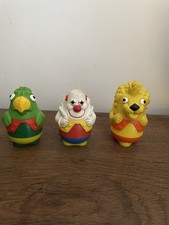 3x Pelikan 1986 Vintage Zirkus Stifte Figuren ähnlich wie Malmäuse ,Post Werbung