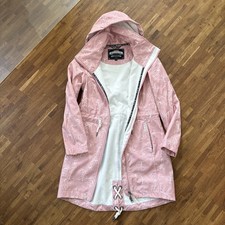 Schmuddelwedda Damen Regen - Jacke Mantel Parka Softshell, Gr. M, Rosa