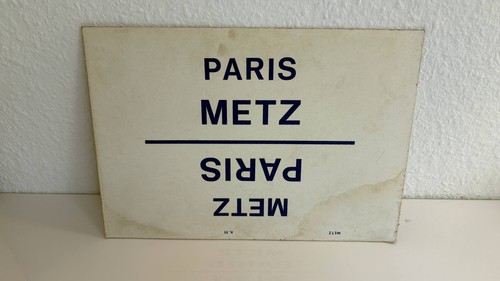 Zuglaufschild pappe - db,