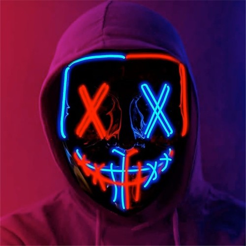 Led purge maske kostüm - maske,
