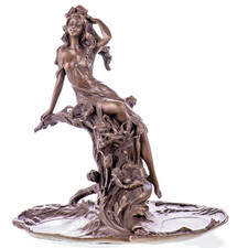 Bronzeskulptur frau auf - bronzeskulptur,