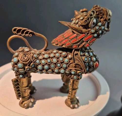 Antik foo hund - antik,