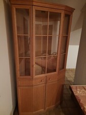 Eckvitrine Eiche