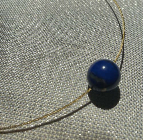 Halskette lapislazuli kugel - lapislazuli,