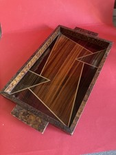 Antikes Tablett Aus Holz Furnier Art Deco?