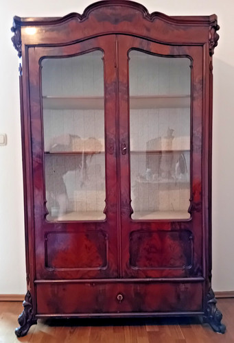 Antiker bücherschrank vitrine - bücherschrank,
