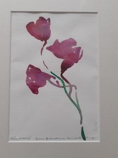 Oskar Koller Original Aquarell
