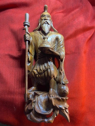 Holzfigur der fischer - der, mit