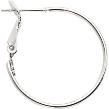 Creolen 25 mm Silber 8 Stück