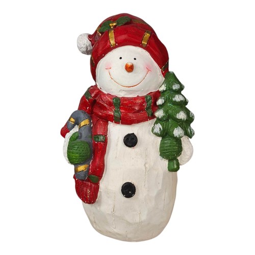 Schneemann mit tannenbaum 40cm - mit,