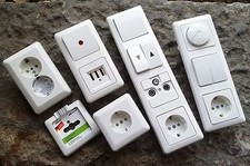 Düwi / REV Ritter Everluxe polar-weiß Schalter Steckdosen Rahmen Dimmer NEU weiß