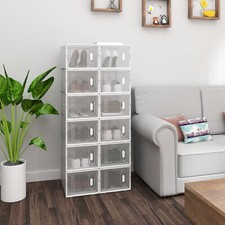 Schuhregal mit 12 stapelbaren