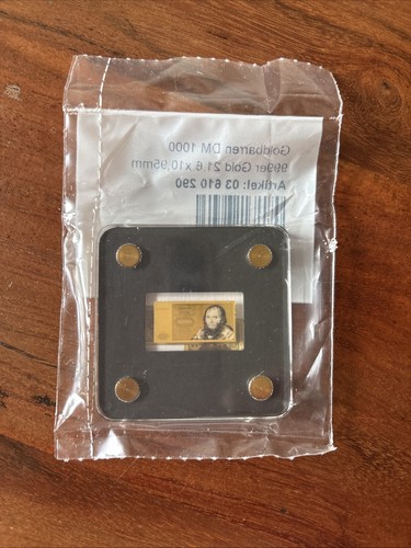 Goldbarren 1000 999er gold - 1000,