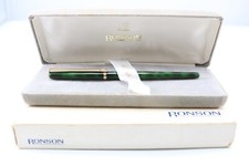 Vintage Ronson XL 519 Green Marble Kugelschreiber, GT (Gehäuse)