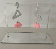 Ohrringe f. Wolke Pink* Fans Mini  18. Geburtstag Geschenk Party Lustig