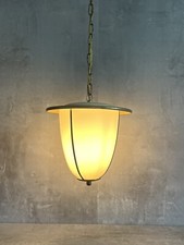 Mid Century Deckenlampe Design Leuchte 50er Stil Novo Messing Glas Klassiker